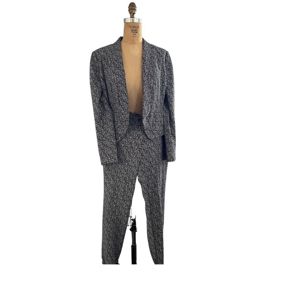 Black and White Jogger Style Suit